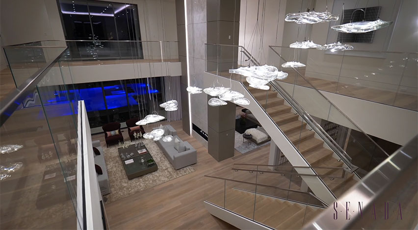 VILLA BIANCA | Custom luxury lighting by Terzani