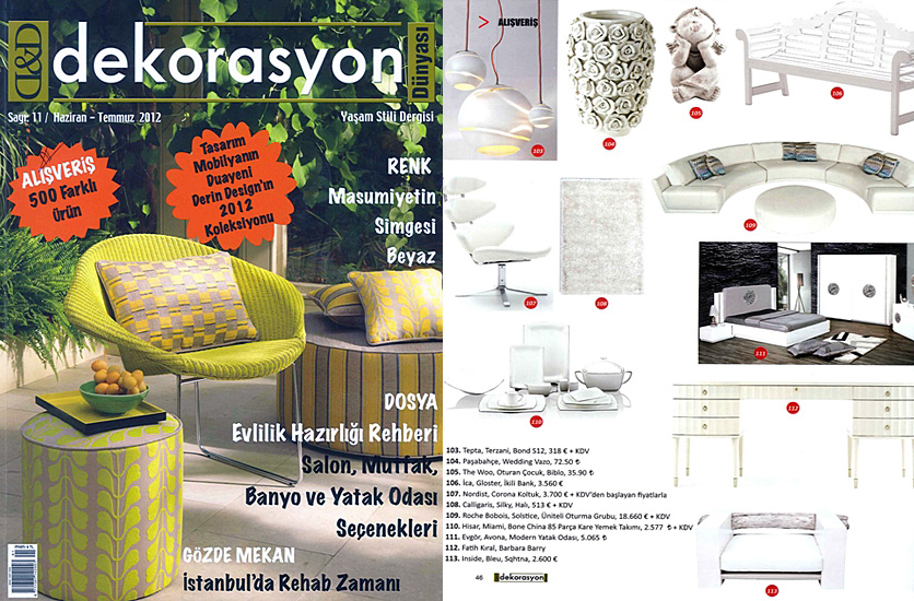 Bond featured in Dekorasyon