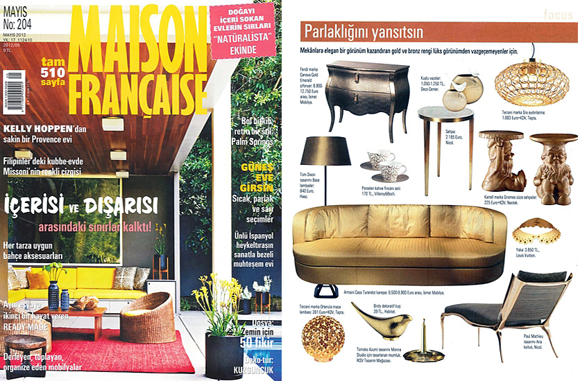 G.r.a featured in Maison francaise