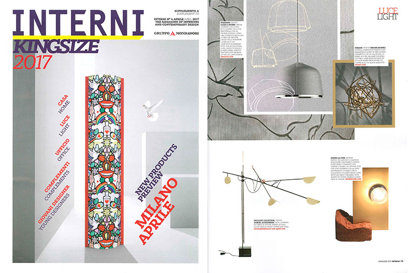Doodle featured in Interni | April Issue