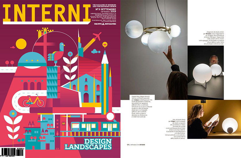 Oscar featured in Interni | September issue