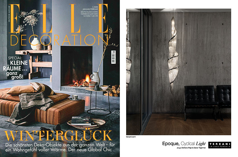 Epoque featured in Elle Decoration Germany | Jan/Feb Issue