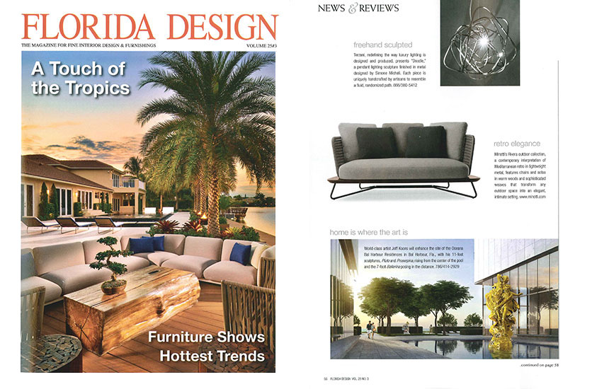 Doodle featured in Florida Design