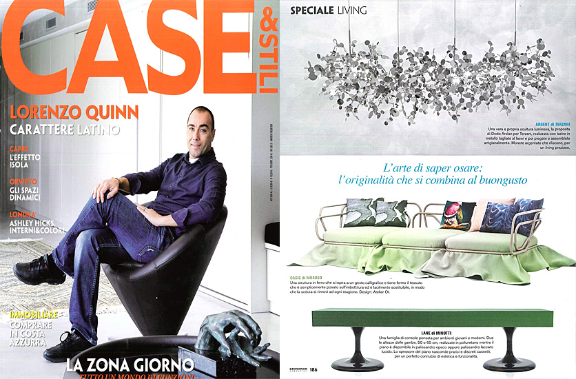 Argent featured in Case&stili