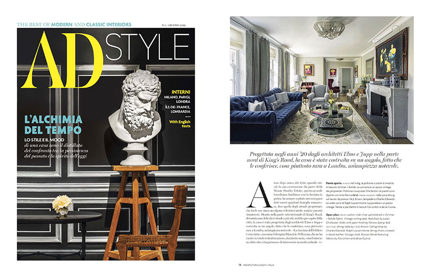 Soscik featured in AD Italia | June Issue