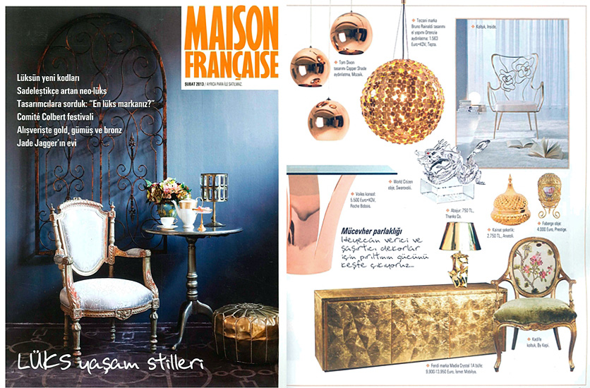 Mizu, Etoile, I Lucci Argentati and Orten'zia featured in Maison francaise