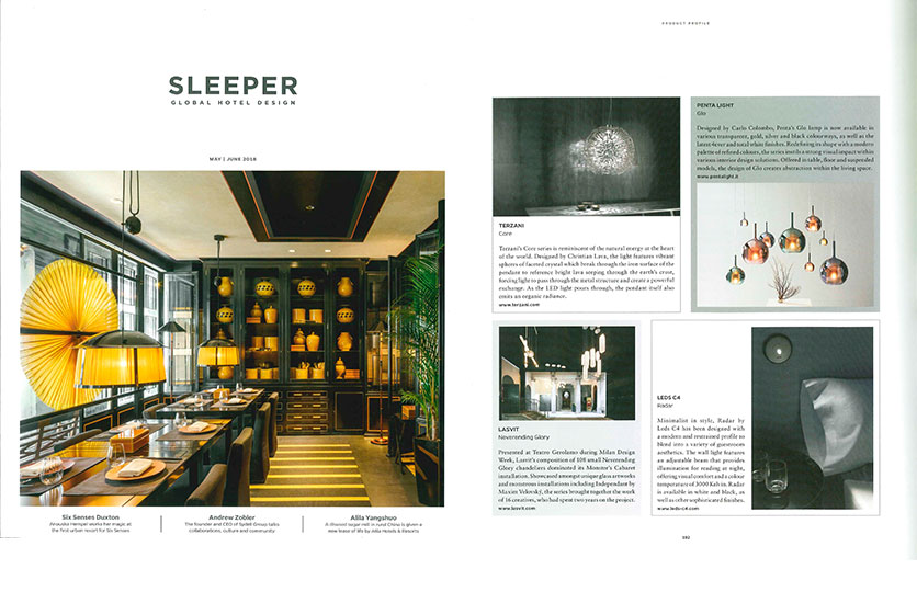 Core featured in Sleeper | May/June Issue