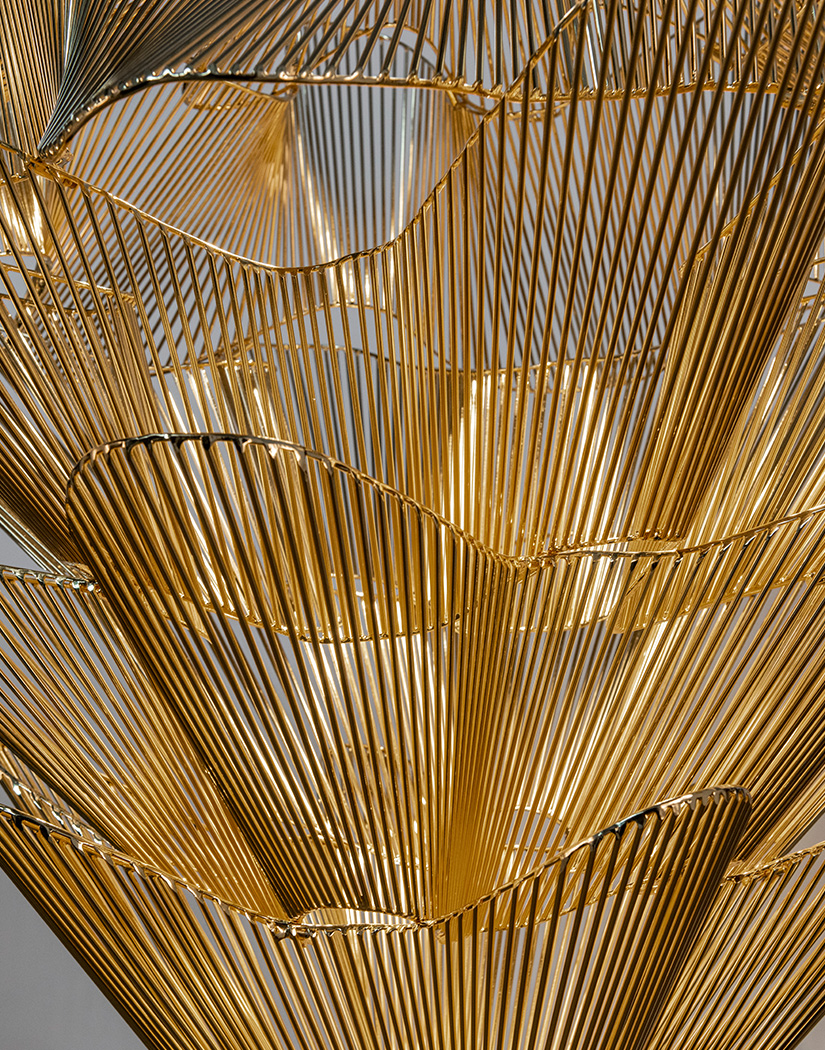 Moiré, movement with pattern.