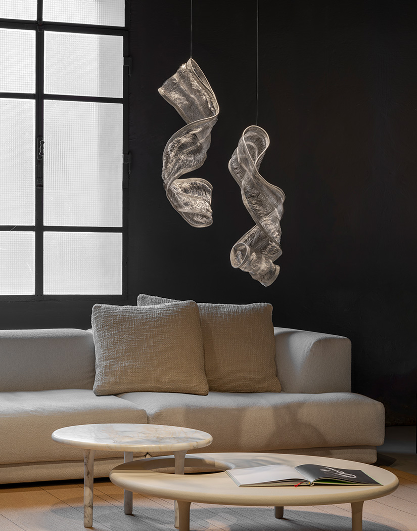 Genesis, floating  knit.