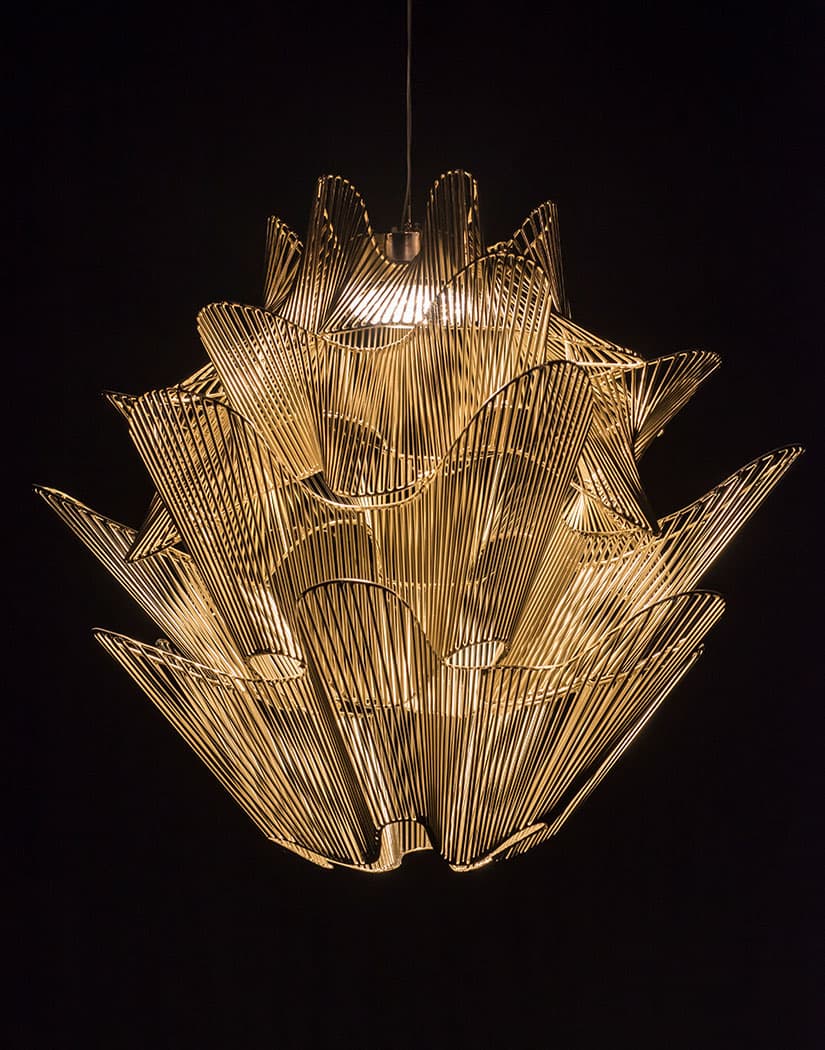 Moiré, movement with pattern.