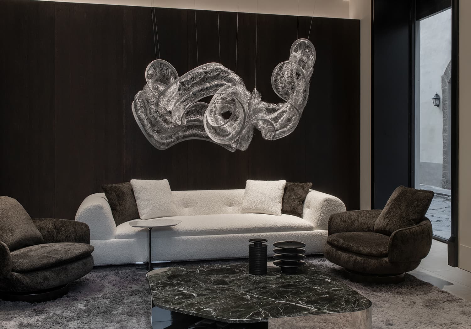 Genesis, floating  knit.