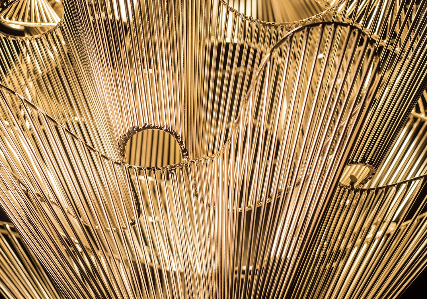 Moiré, movement with pattern.