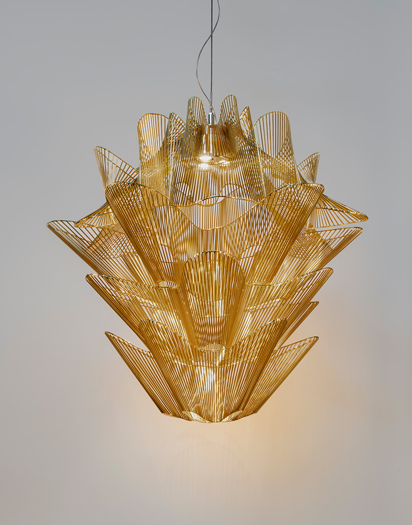 Moiré, movement with pattern.