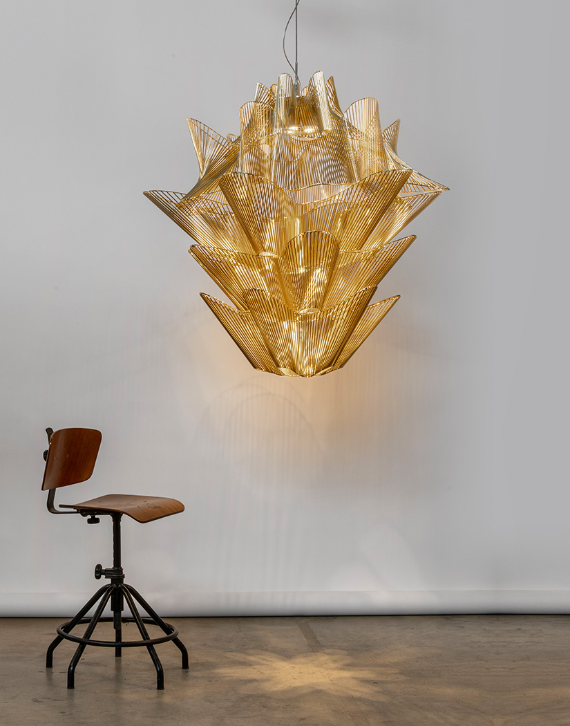 Moiré, movement with pattern.