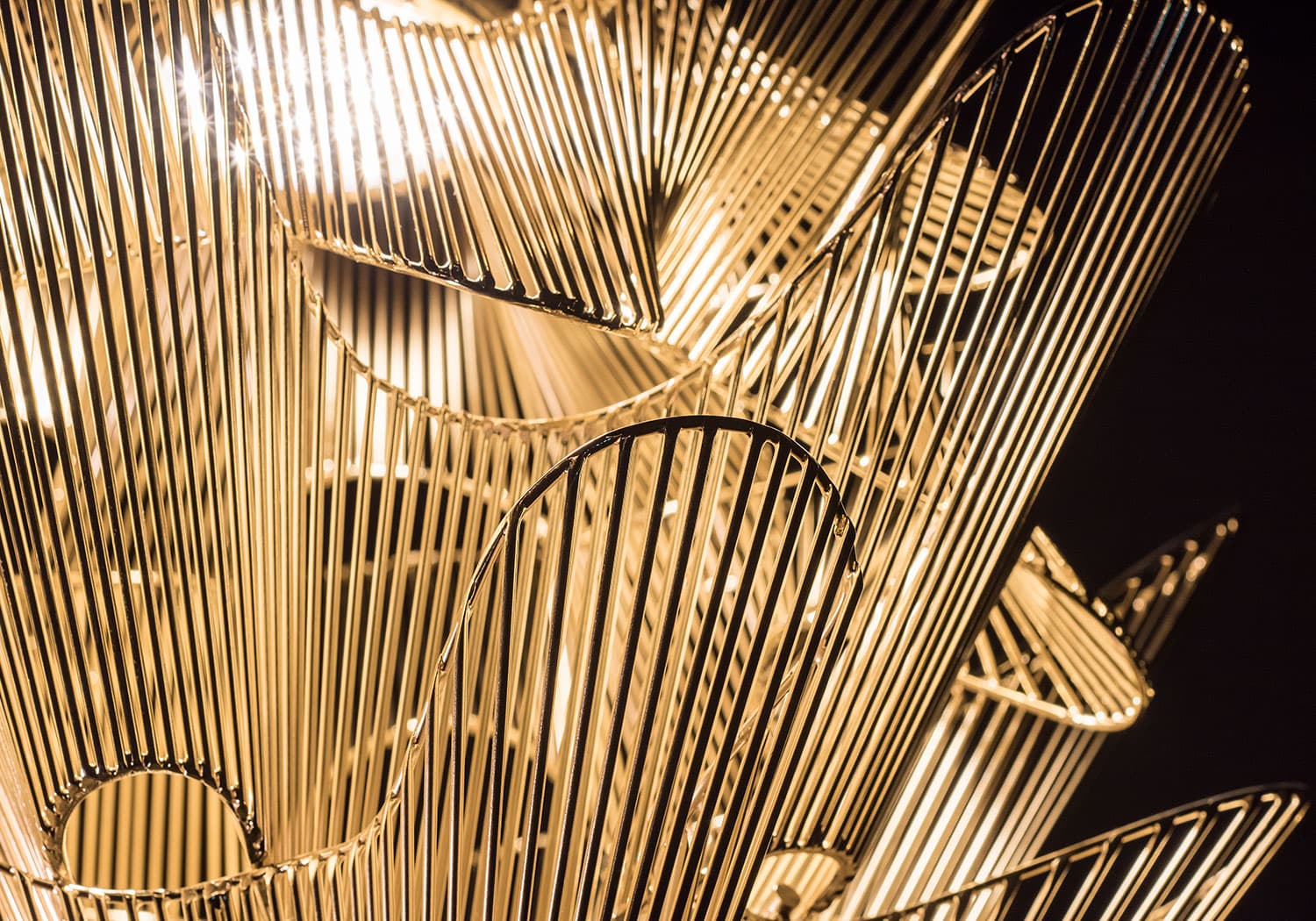 Moiré, movement with pattern.