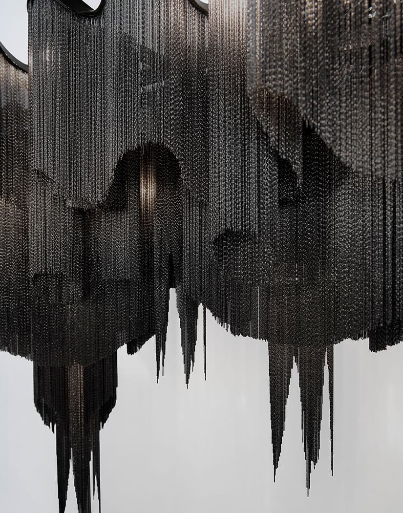 Stream, iridescent light.